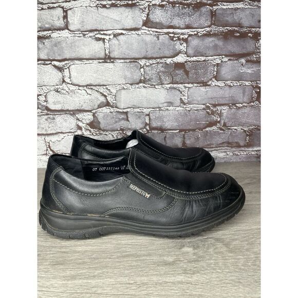 Mephisto Air-Jet Davy Black Leather Loafers Comfort Shoes Men’s Sz 10.5M US/44EU main image 7